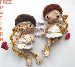 PATRON GRATIS CUPIDO AMIGURUMI 48696 👼🏼🏹