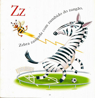 Zebra zangada com zumbido do zangão