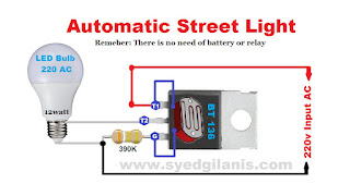 Automatic street light