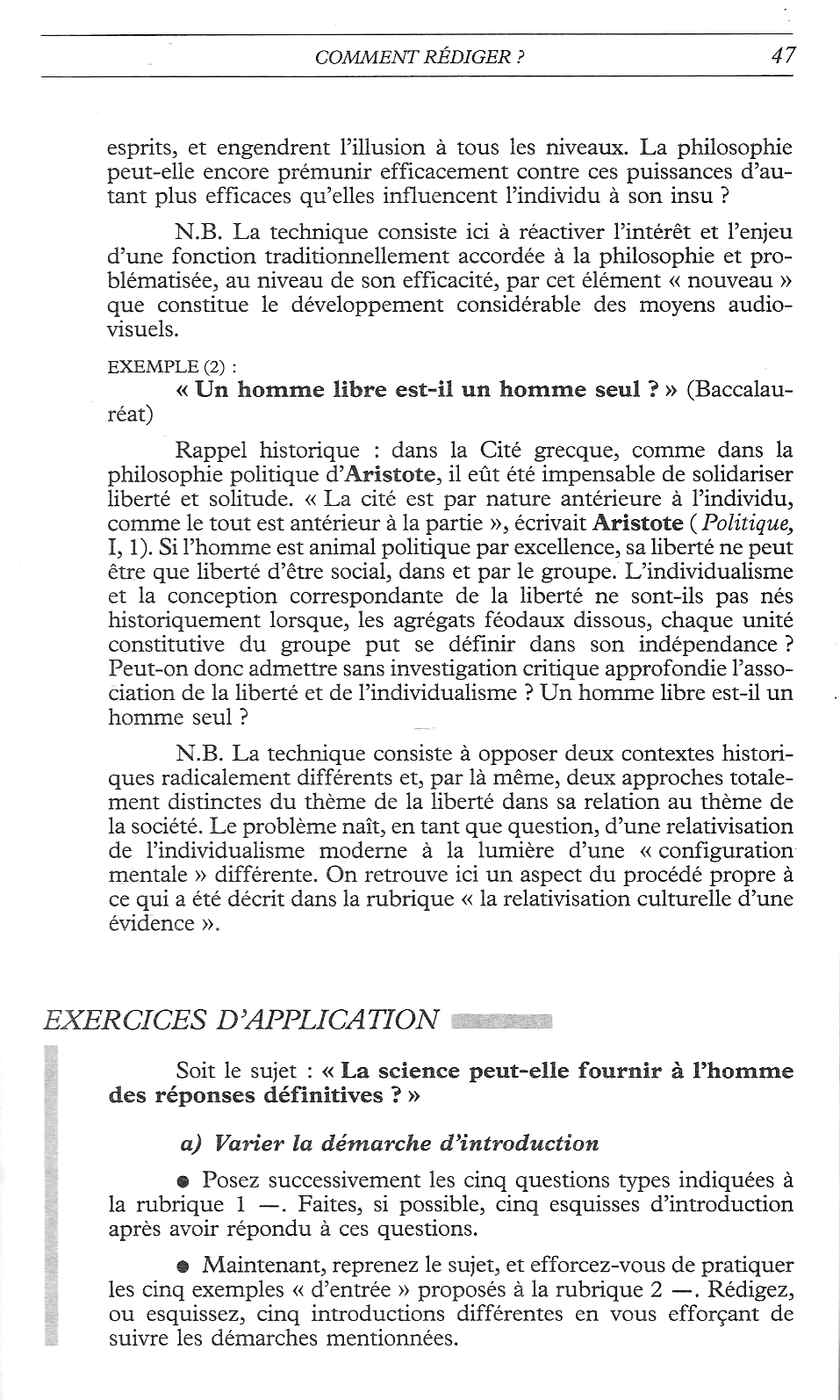 dissertation philosophie terminale exemple