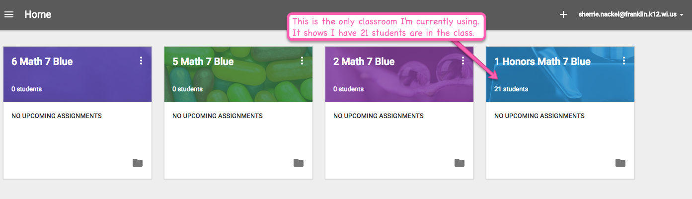 Assignments on google classroom image