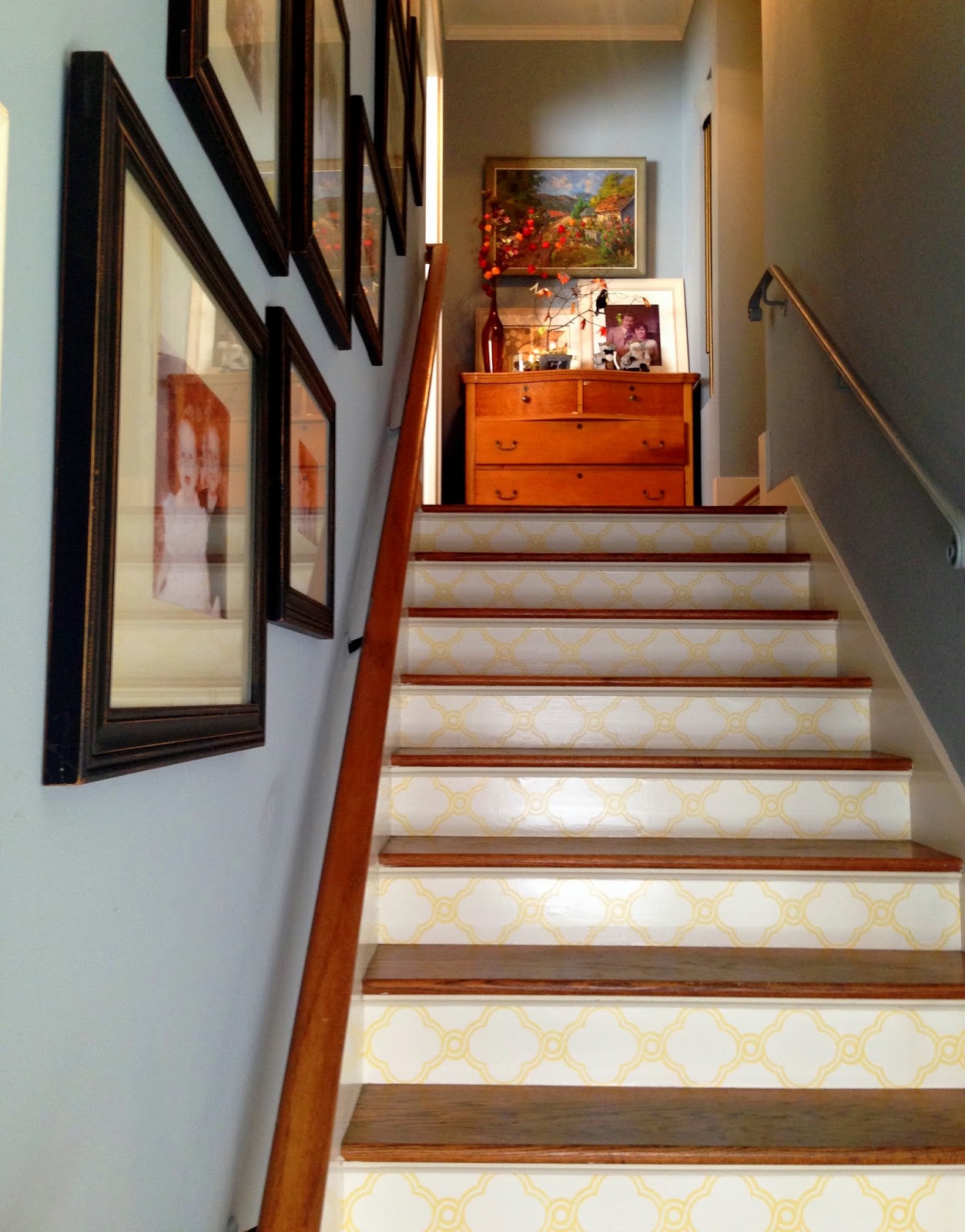 How to Wallpaper Stair Risers | Barnaclebutt