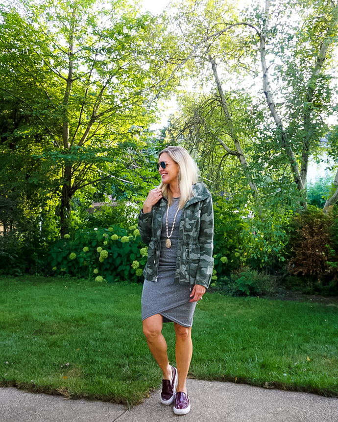 How to Style a Ruched Dress in Fall