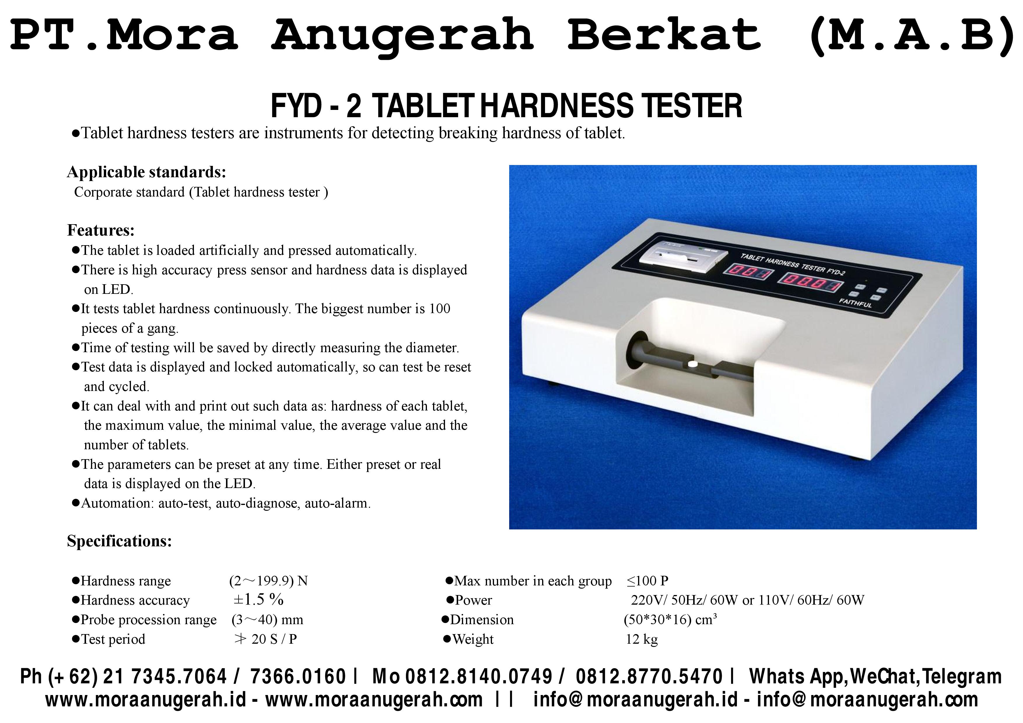 Tablet Hardness Tester 