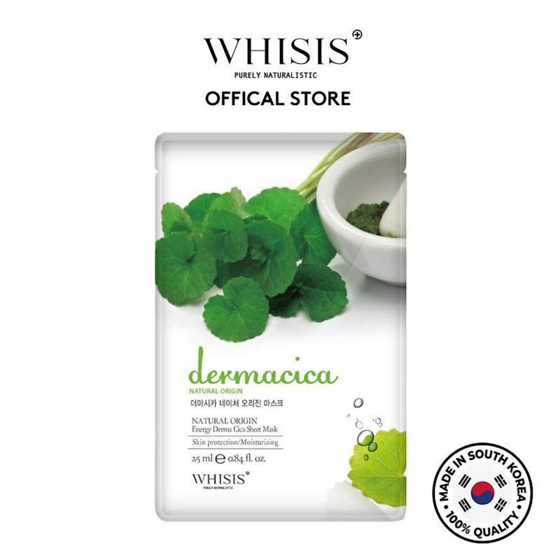 Mặt Nạ Rau Má WHISIS Nature Origin Energy Derma Cica Sheet Mask 25ml