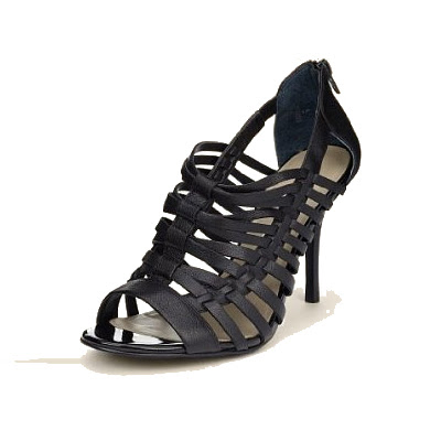Fekete magassarkú szandál - Marks & Spencer Autograph női cipő 2012 nyár