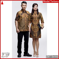 ZBT14109 Kebaya Batik Couple Sogan Katun Primis BMGShop