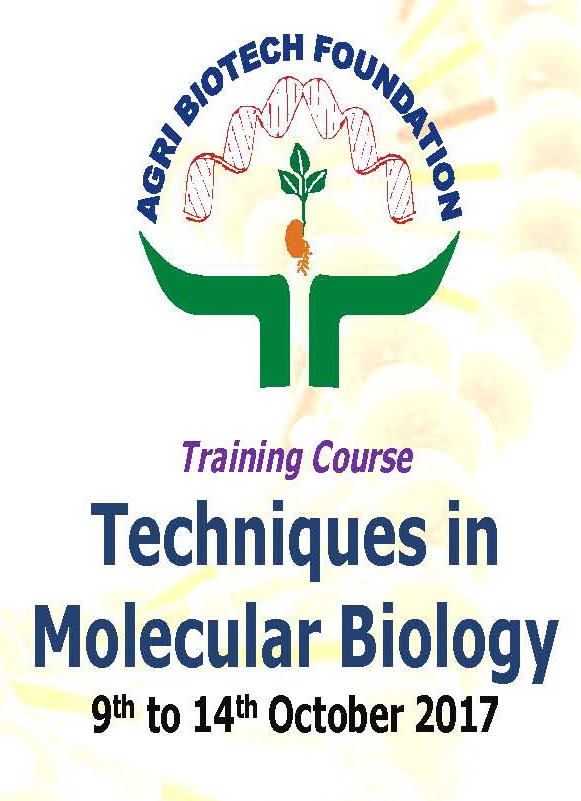 Training Course Techniques in Molecular Biology 914 October 2017