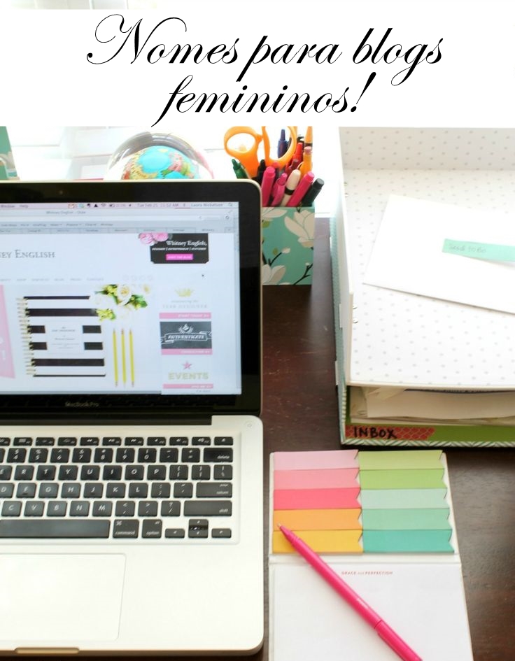 Nomes para blogs femininos