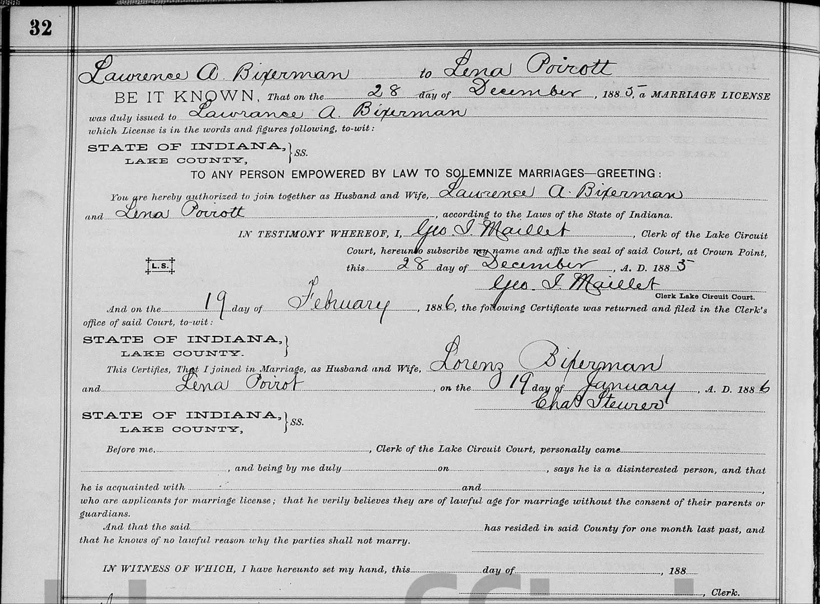 Matt's Genealogy Blog: Indiana Marriage Records - Bixenmans - Family ...