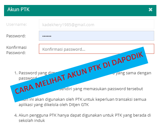 Cara Melihat Akun PTK Di Aplikasi Dapodik Kherysuryawan.id