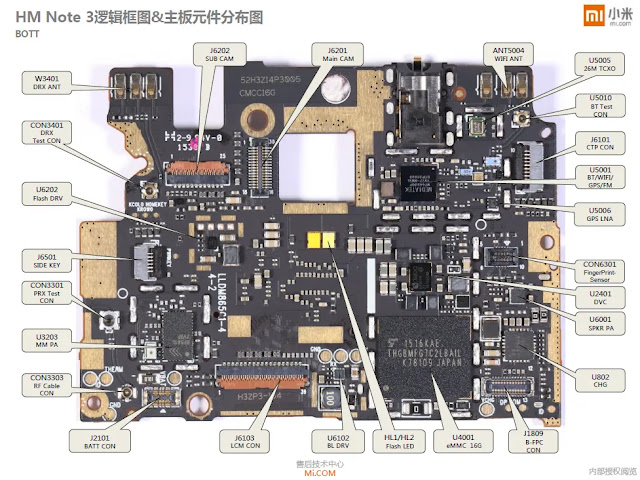 Schematic Xiaomi Redmi Note 3 Mediatek (MTK) Free Download