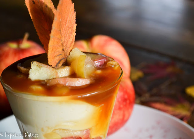 Verrine Pomme Caramel Beurre Salé Palet Breton Popote et Nature: Des verrines gourmandes et parfumées aux pommes