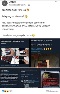 Postingan facebook yang wah itu