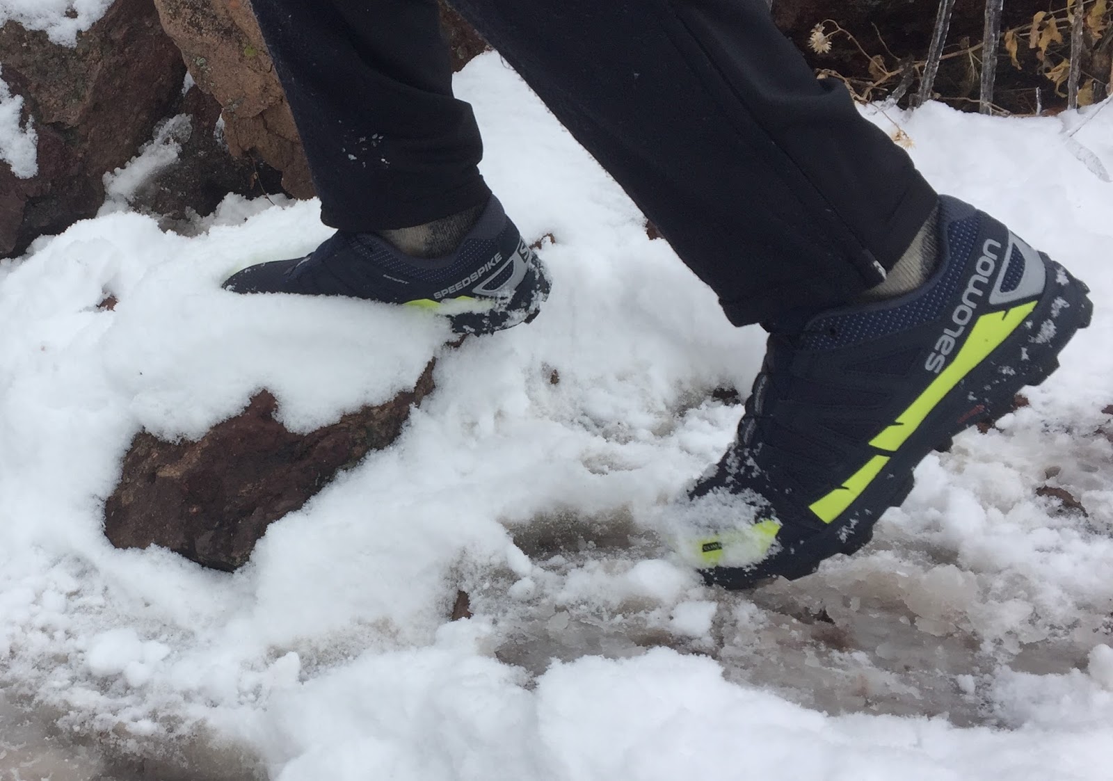 banner Overtræder symptom Road Trail Run: Salomon Speedspike CS Review: For gnarly snowy, icy,  slippery conditions.