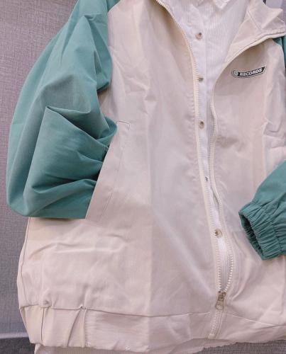 Áo khoác kaki phối tay màu, logo thêu, bo chun tay 9 ff500da0a a95f 4f5a 9765