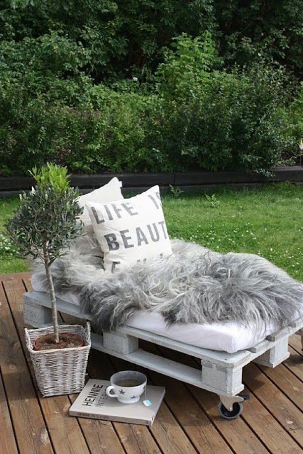 Ideas low cost terrazas con palets