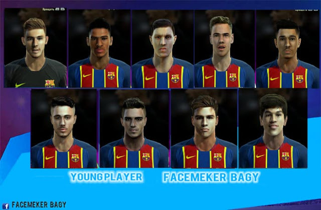 Ultigamerz Pes 2013 Fc Barcelona Young Facepack 2020 21
