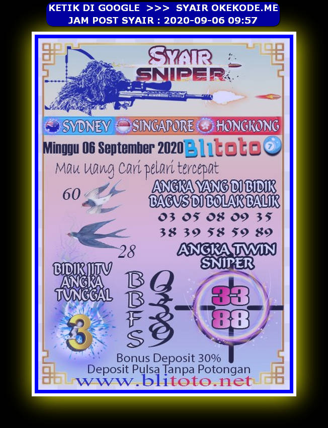 Kode Syair Okekode Sdy Hari Ini