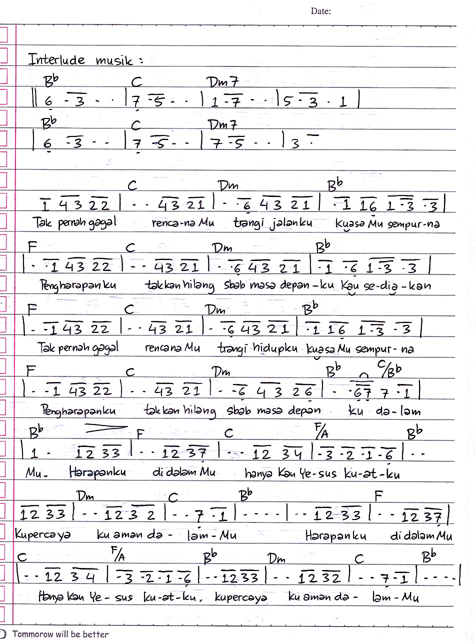 Kupandang Wajahmu Dan Berseru Chord Goreng