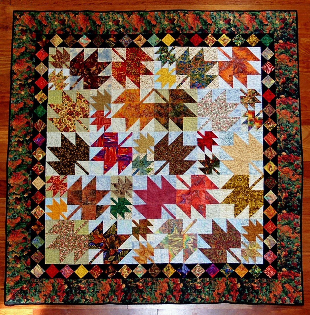 Rebecca Grace Quilting Happy Fall, Y'All Bernie's Sugar Shack Leaves