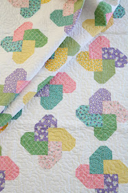 Winsome quilt pattern from the Fresh Fat Quarter Quilts book by Andy Knowlton of A Bright Corner - cute pinwheel quilt blocks and the quilt uses just 10 fat quarters