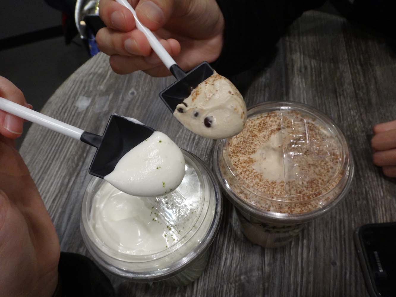 At Tancca In Rowland Heights, You Get A Shovel To Eat Your Drink