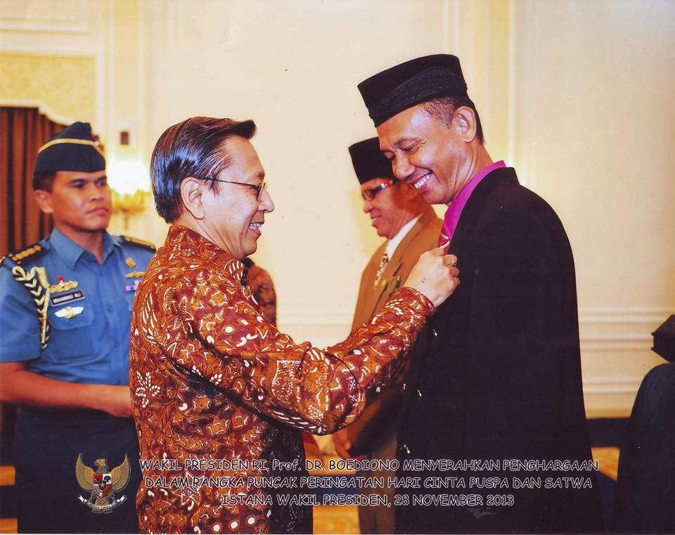2013. Received Satyalancana Award from President of Indonesia