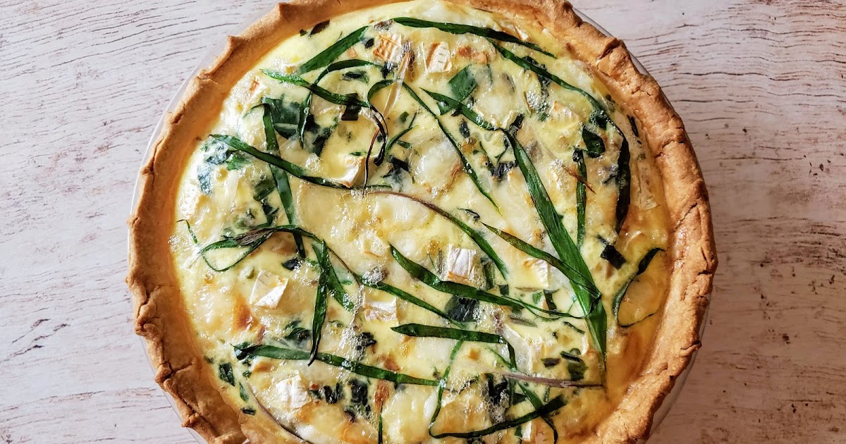 Ramp, Oyster Mushroom, + Camembert Quiche