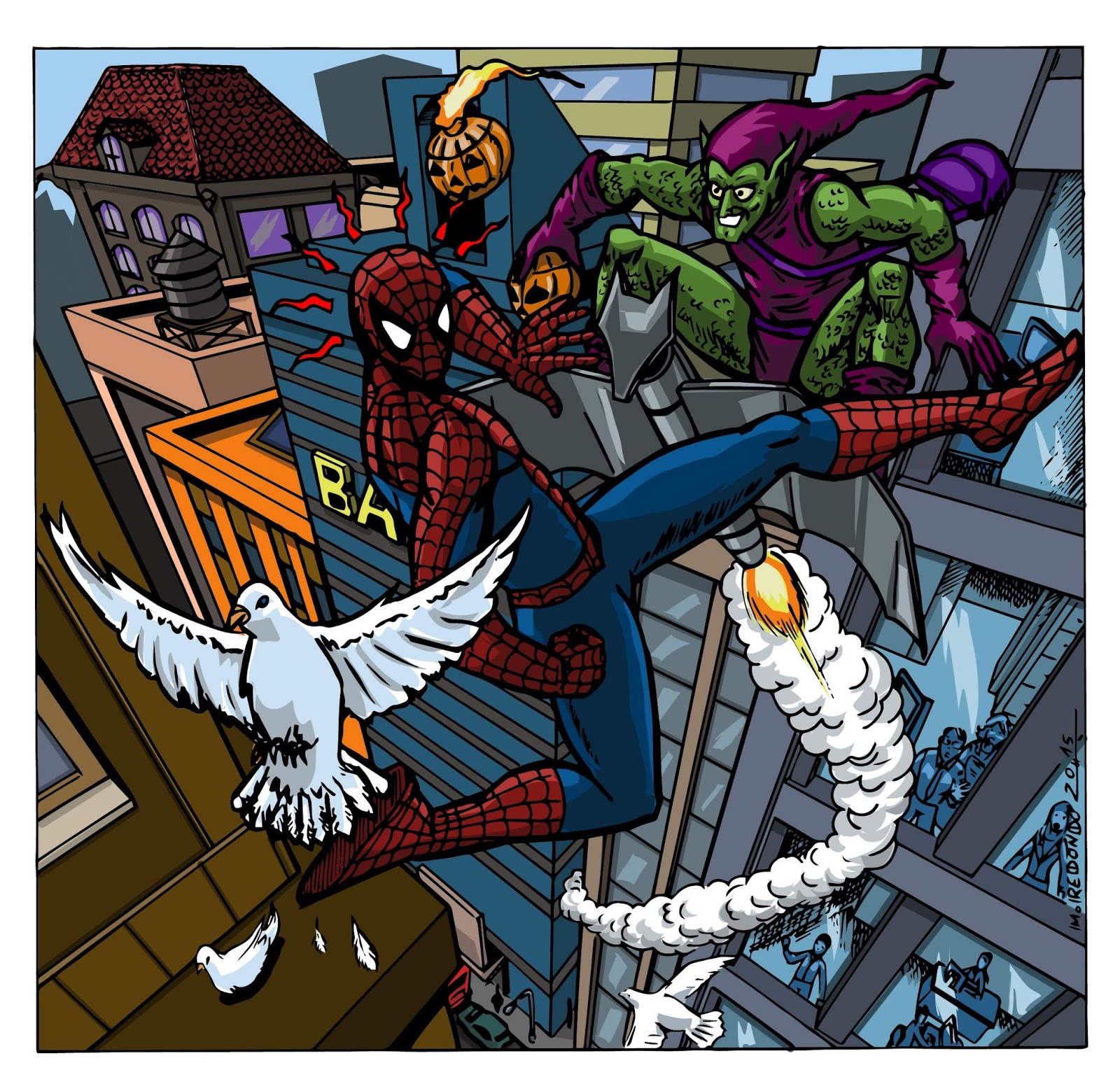  Comics: * Spider-man Vs Duende Verde. By Miguel Redondo 2020