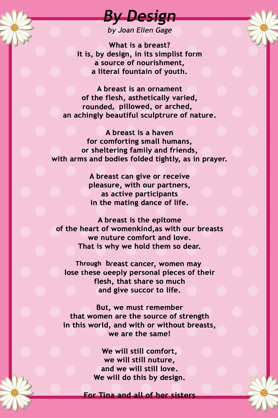 breast cancer poem Breast cancer poem