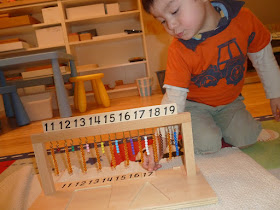 Montessori Material Hanger for Teen Bead – Pink Montessori