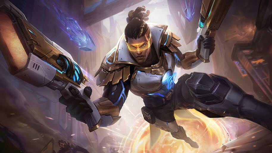 Pulsefire, Lucian, Prestige Edition, Splash Art, 8K, #3.1883