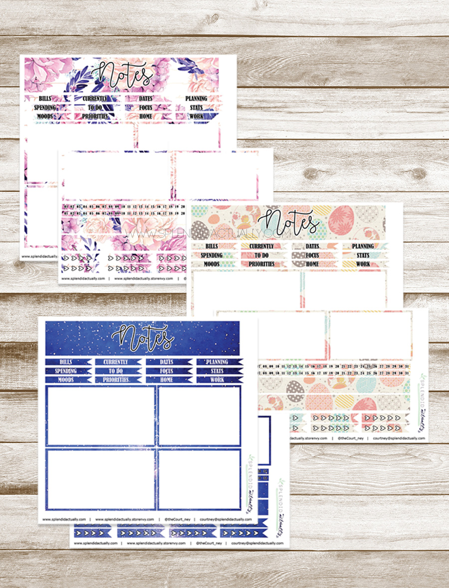 splendid literally: Planner Printables : Notes internet pages for a calendar year! picture regarding Free Printable Notes Pages named splendid definitely: Planner Printables : Notes internet pages for a yr!