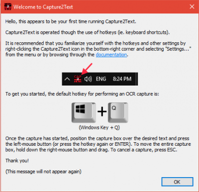 Gebruik Capture2Text om schermgedeelten snel om te zetten in platte tekst