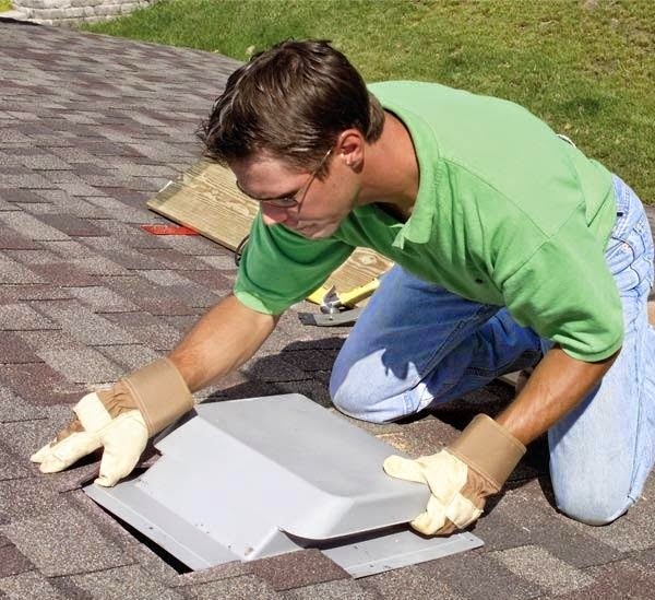 Installing vent on the roof
