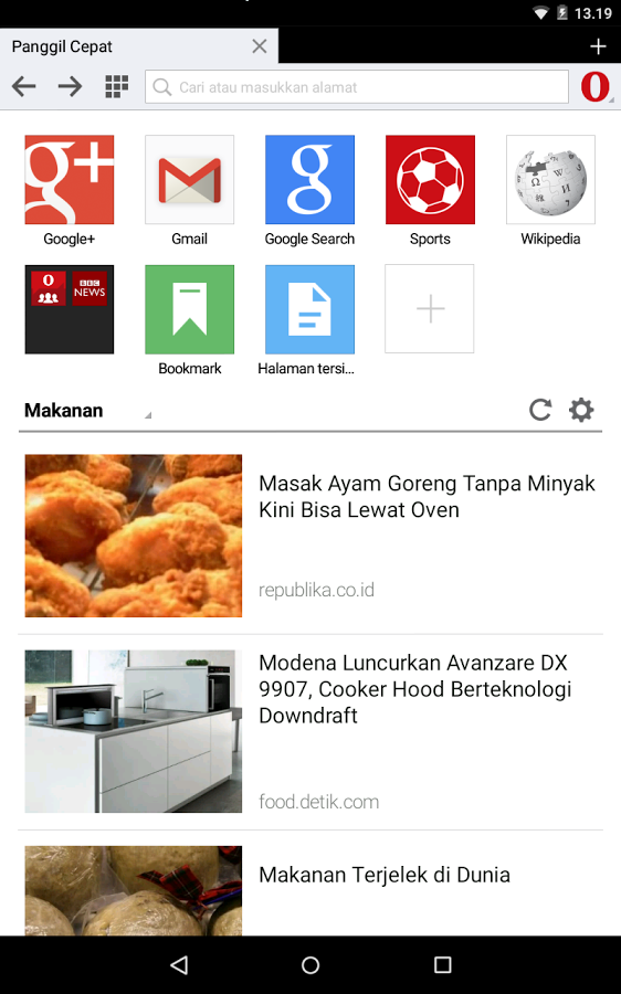 Download Opera Mini Android New APK
