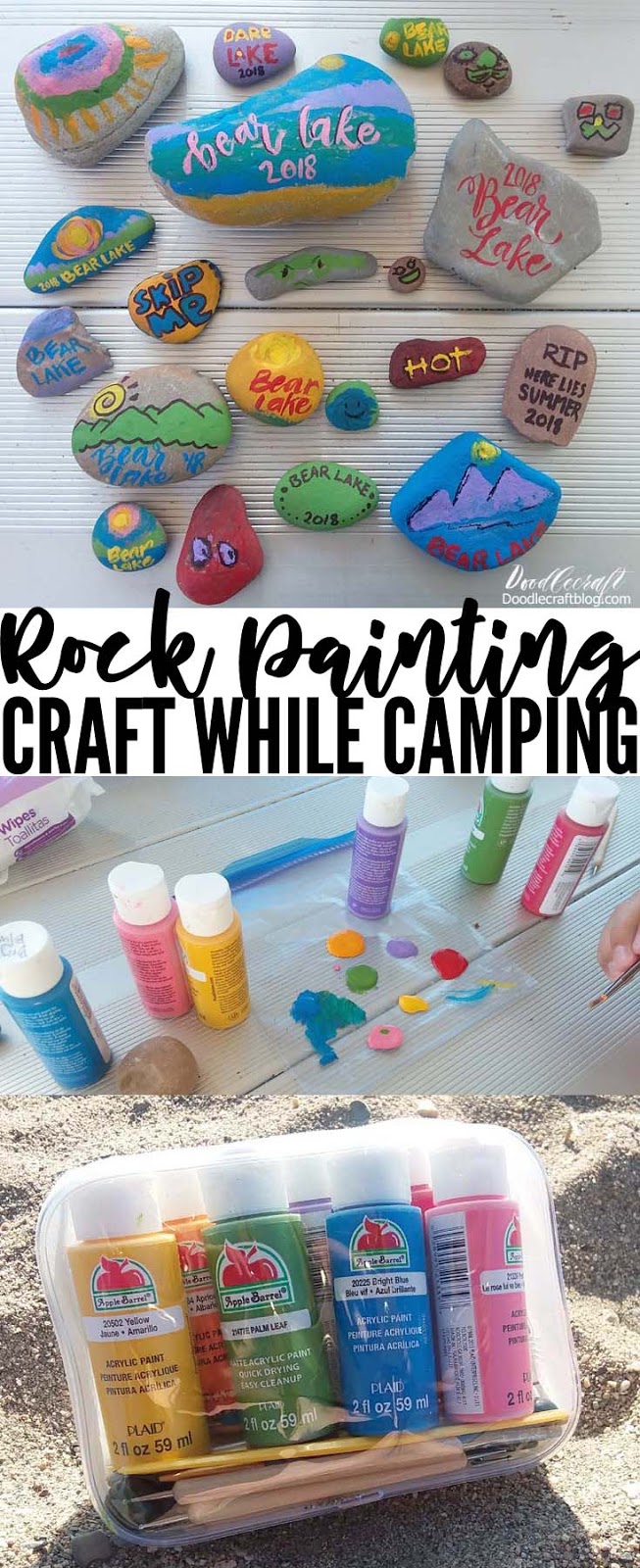 DIY Painted Rock Ideas while Camping!