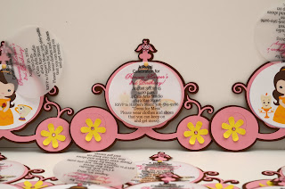 princess belle party invitations