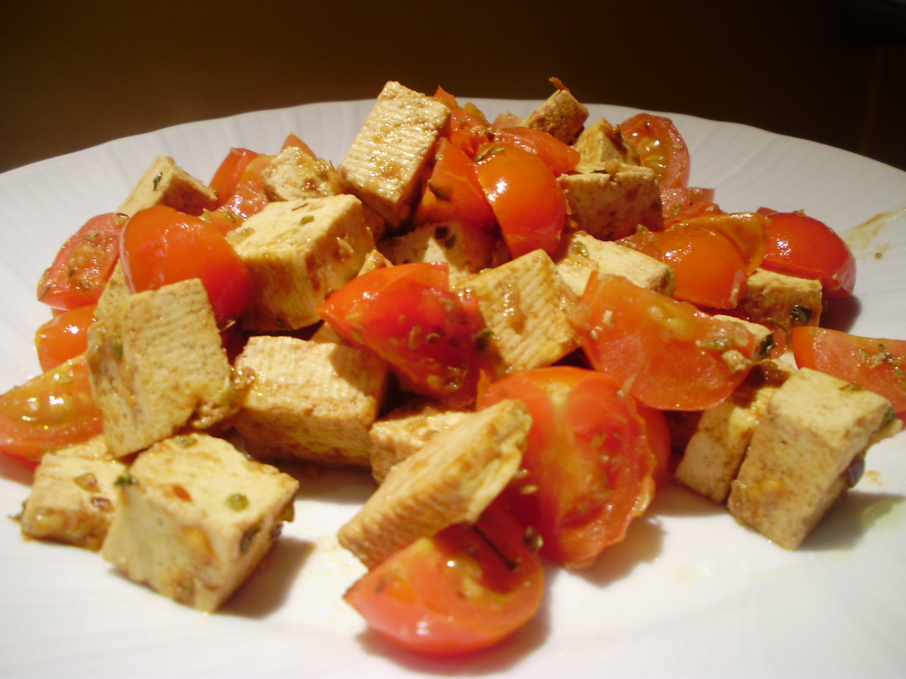 La cuoca in viola: Tofu e cherries allo zenzero balsamico