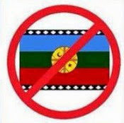 No a la bandera mapuche