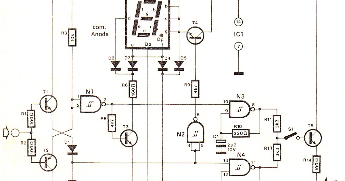 Digital High Low Logic Tester Circuit diagram | DIY