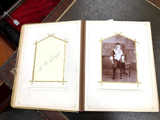 page in photo album from 1800's