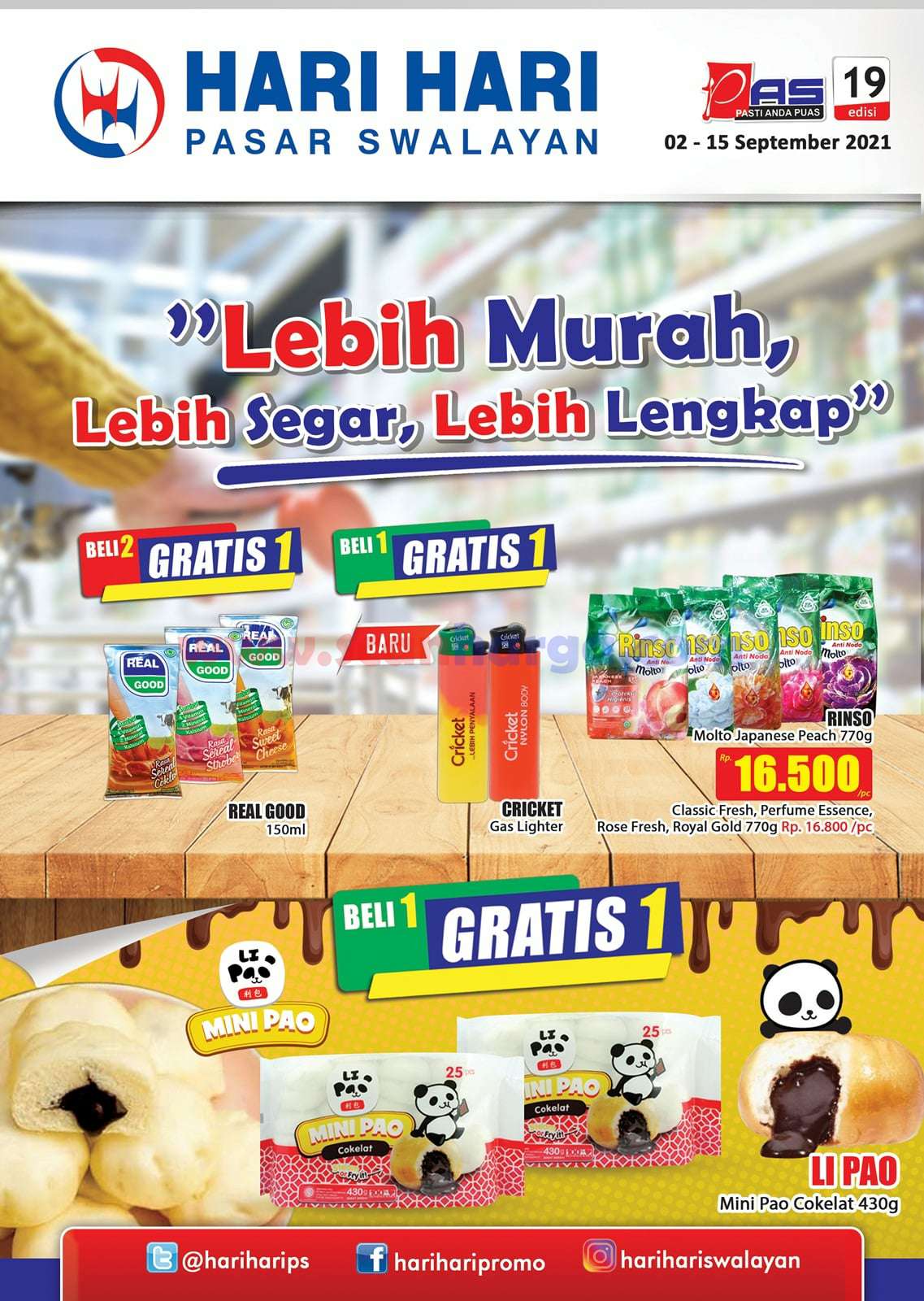 Katalog Promo Hari Hari Pasar Swalayan 2 15 September 2021 scanharga