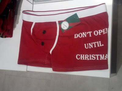 boxer shorts for christmas, chastity, don't open untill christmas