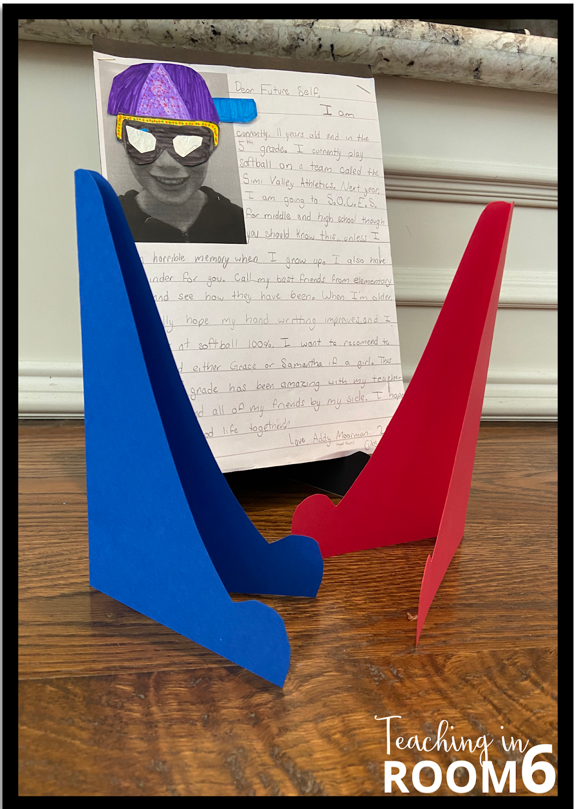 Easy Teacher DIY Student Word Display Stands Teaching in Room 6