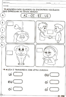 vogais Atividades com vogais