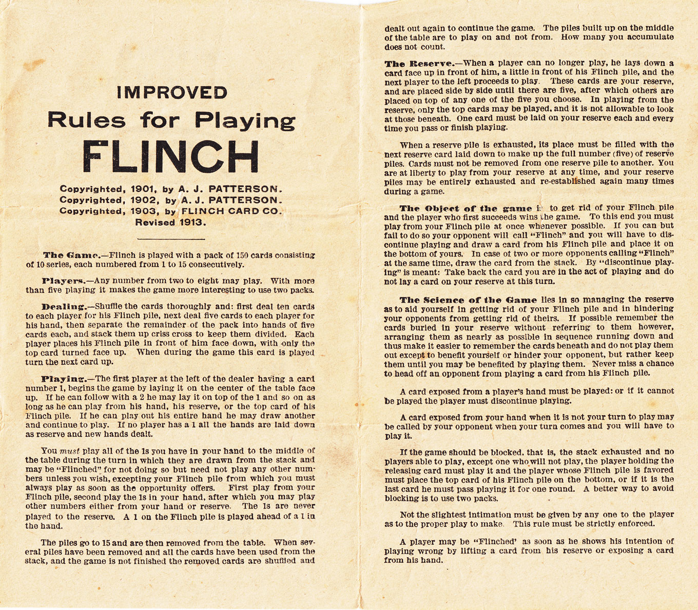 Progress is fine, but it's gone on for too long. Flinch. The Acme of