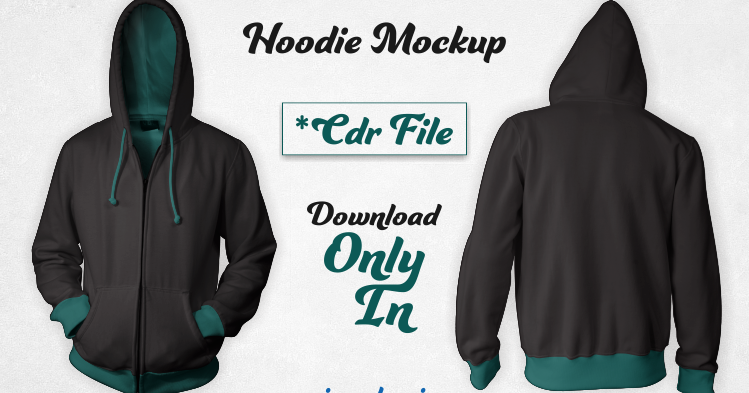 Mockup Zip Hoodie CDR File CorelDRAW Free Download 