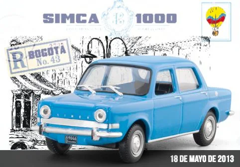 los carros más queridos de colombia, simca 1000 gl 1973, simca 1000 gl 1:43